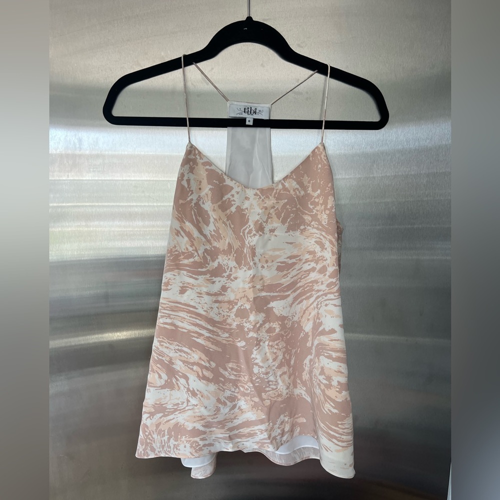 pink tibi tank top